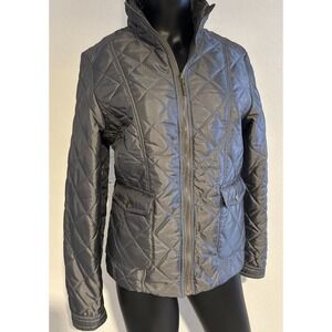 Jane Ashley Gray Quilted Jacket size M NWT